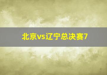 北京vs辽宁总决赛7