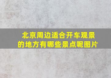 北京周边适合开车观景的地方有哪些景点呢图片