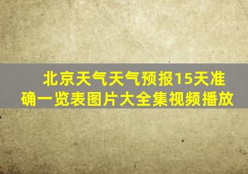 北京天气天气预报15天准确一览表图片大全集视频播放