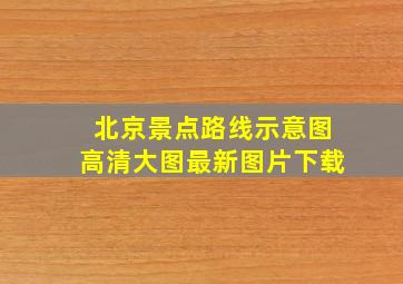 北京景点路线示意图高清大图最新图片下载