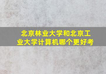 北京林业大学和北京工业大学计算机哪个更好考