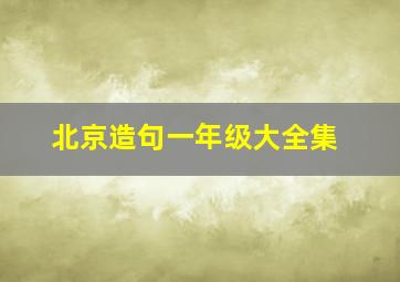 北京造句一年级大全集