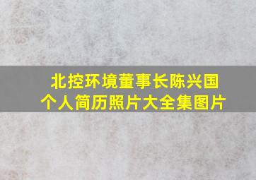 北控环境董事长陈兴国个人简历照片大全集图片