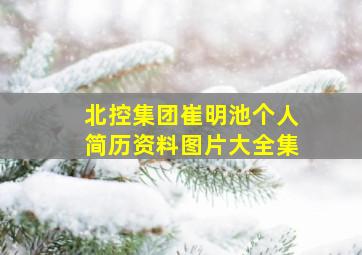 北控集团崔明池个人简历资料图片大全集