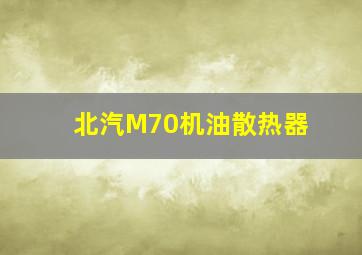 北汽M70机油散热器