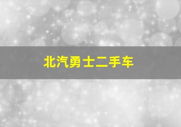 北汽勇士二手车