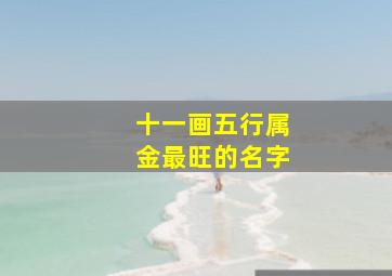 十一画五行属金最旺的名字