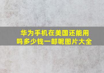 华为手机在美国还能用吗多少钱一部呢图片大全