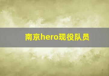 南京hero现役队员