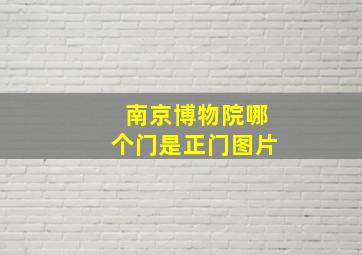 南京博物院哪个门是正门图片