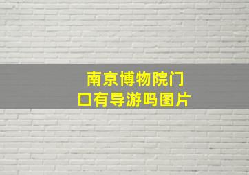 南京博物院门口有导游吗图片