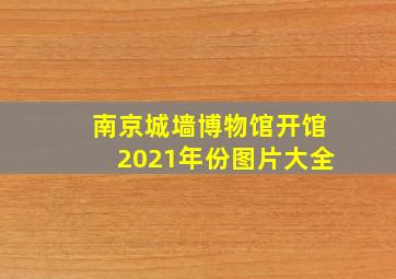 南京城墙博物馆开馆2021年份图片大全