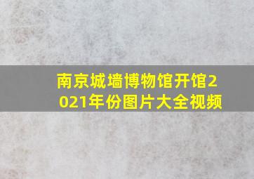 南京城墙博物馆开馆2021年份图片大全视频