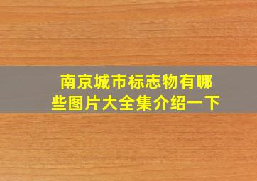 南京城市标志物有哪些图片大全集介绍一下