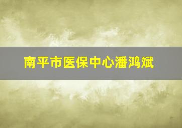 南平市医保中心潘鸿斌