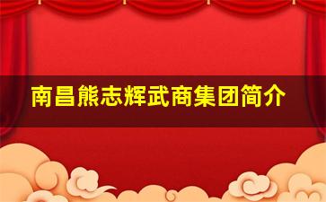 南昌熊志辉武商集团简介