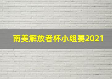 南美解放者杯小组赛2021