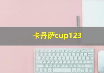 卡丹萨cup123