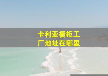 卡利亚橱柜工厂地址在哪里