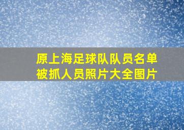 原上海足球队队员名单被抓人员照片大全图片