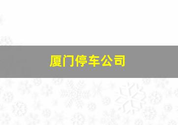 厦门停车公司