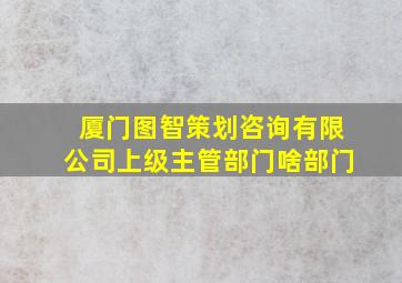 厦门图智策划咨询有限公司上级主管部门啥部门