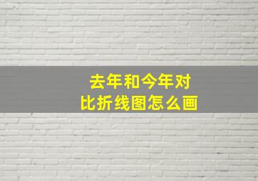 去年和今年对比折线图怎么画