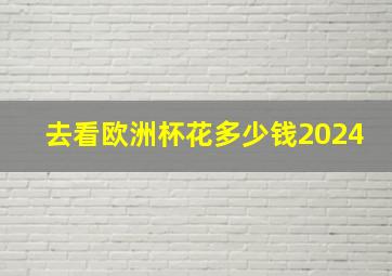 去看欧洲杯花多少钱2024