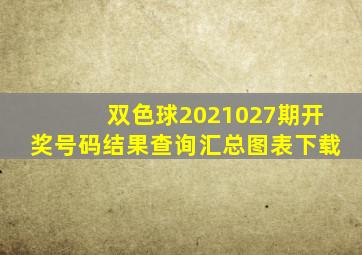 双色球2021027期开奖号码结果查询汇总图表下载