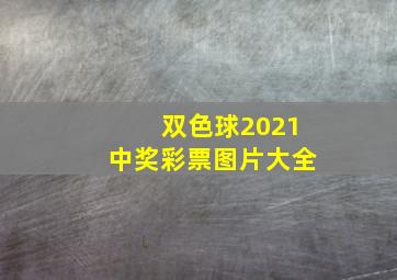 双色球2021中奖彩票图片大全