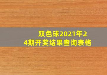 双色球2021年24期开奖结果查询表格