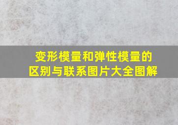 变形模量和弹性模量的区别与联系图片大全图解