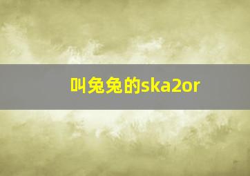 叫兔兔的ska2or