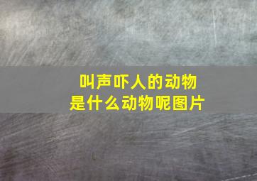 叫声吓人的动物是什么动物呢图片