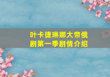 叶卡捷琳娜大帝俄剧第一季剧情介绍