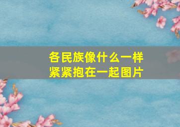 各民族像什么一样紧紧抱在一起图片