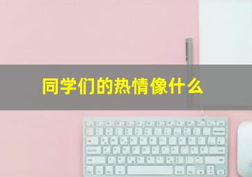 同学们的热情像什么