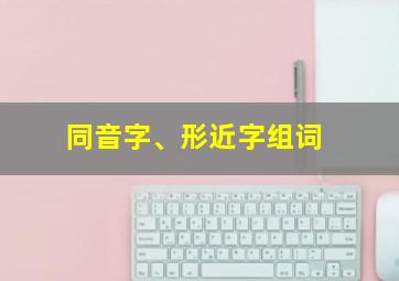 同音字、形近字组词