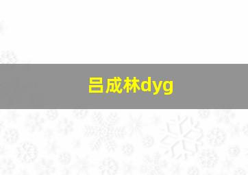 吕成林dyg