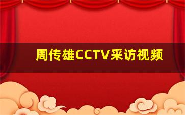 周传雄CCTV采访视频