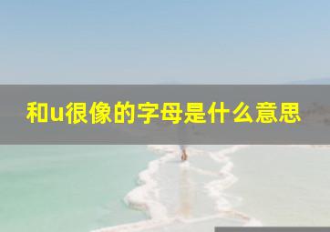 和u很像的字母是什么意思