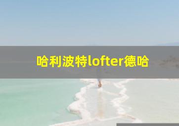 哈利波特lofter德哈