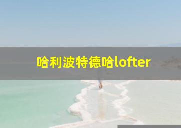 哈利波特德哈lofter