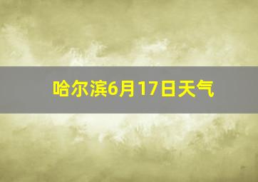 哈尔滨6月17日天气