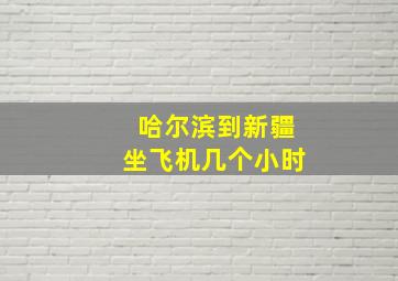 哈尔滨到新疆坐飞机几个小时