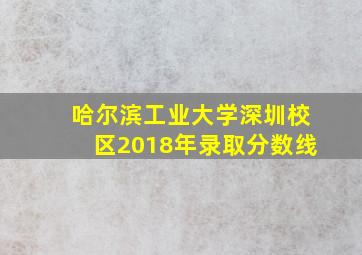 哈尔滨工业大学深圳校区2018年录取分数线