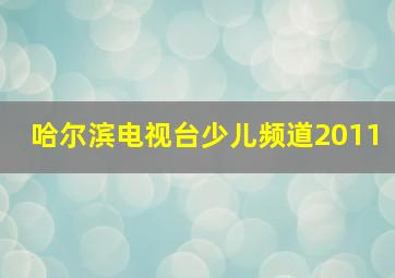 哈尔滨电视台少儿频道2011