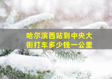 哈尔滨西站到中央大街打车多少钱一公里