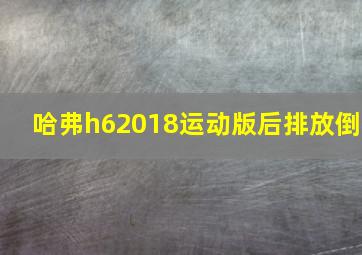 哈弗h62018运动版后排放倒