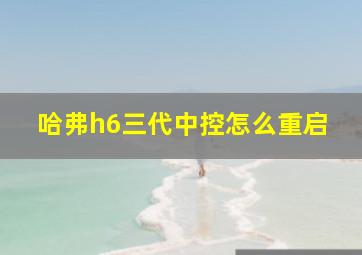 哈弗h6三代中控怎么重启